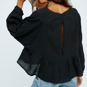 Free People Wildcat Top Black